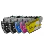 Peach PI500-378 Μελάνι 5 τεμ. συμβατό υψηλής (XL) απόδοσης μαύρο, κυανό, ματζέντα, κίτρινο