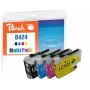 Peach PI500-389 Συμβατό πολυπακέτο μελανιού για Brother LC-424, 4 χρωμάτων