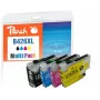 Peach PI500-395 Μελάνι 4 τεμ. συμβατό υψηλής (XL) απόδοσης μαύρο, κυανό, ματζέντα, κίτρινο