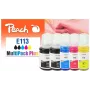 Peach 321323 Μελάνι 5 τεμ. συμβατό τυπικής απόδοσης μαύρο, κυανό, ματζέντα, κίτρινο