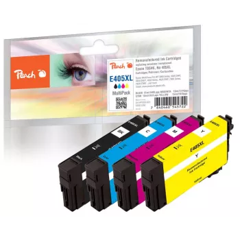 Peach 0F321358 Μελάνι 4 τεμ. συμβατό υψηλής (XL) απόδοσης μαύρο, ματζέντα, κίτρινο, κυανό