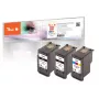 Peach 321030 Μελάνι 3 τεμ. συμβατό τυπικής απόδοσης μαύρο, κυανό, ματζέντα, κίτρινο