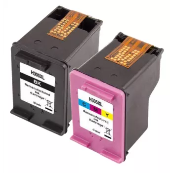 Peach HP 305XL MultiPack μελάνια, μαύρο και χρώμα, ανακατασκευασμένα (PI300-954)