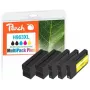 Peach PI300-1032 μελανοδοχείο 5 τεμ. συμβατό υψηλή (XL) απόδοση μαύρο, cyan, ροζ, κίτρινο