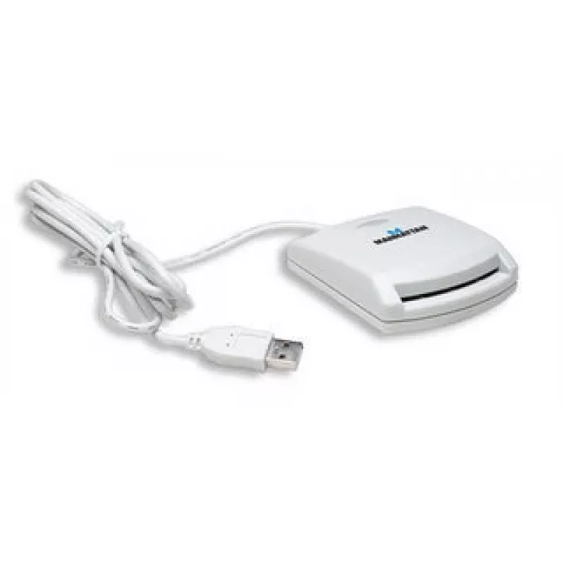 Manhattan 172844 αναγνώστης smartcard USB 1.1 λευκό