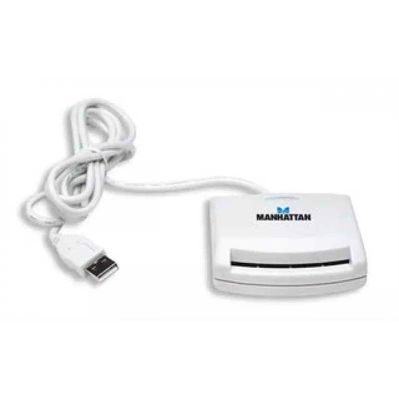 Manhattan 172844 αναγνώστης smartcard USB 1.1 λευκό