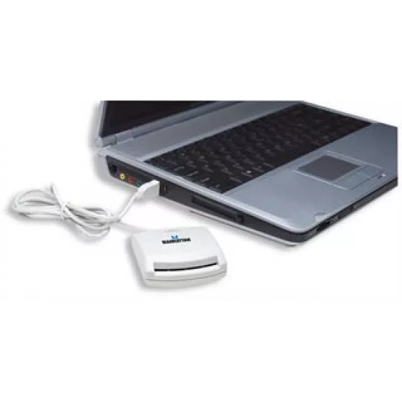 Manhattan 172844 αναγνώστης smartcard USB 1.1 λευκό