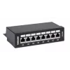 Intellinet Patch Panel, Cat6a, FTP, 8-Port, Desktop, θωρακισμένο, 90° Top-Entry LSA λωρίδες, μαύρο