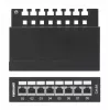 Intellinet Patch Panel, Cat6a, FTP, 8-Port, Desktop, θωρακισμένο, 90° Top-Entry LSA λωρίδες, μαύρο