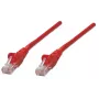 Intellinet δικτυακό patch καλώδιο, Cat6, 0,5m, κόκκινο, CCA, U/UTP, PVC, RJ45, επιχρυσωμένες επαφές, χωρίς γλωττίδα, ενσωματωμένη προστασία από τσάκισμα, εφ' όρου ζωής εγγύηση