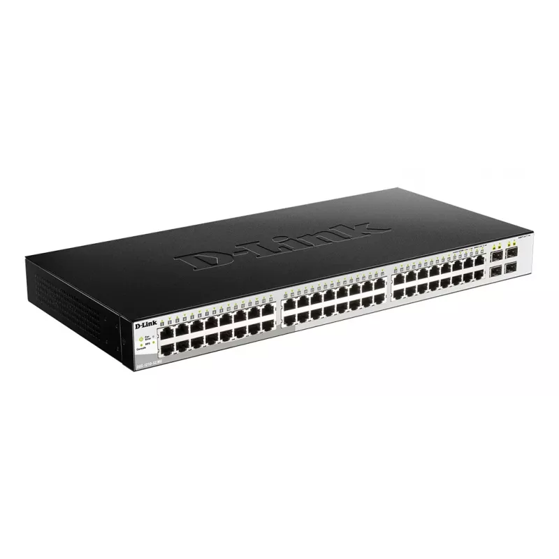 D-Link DGS-1210-52/ME Managed L2 Gigabit Ethernet (10/100/1000) 1U μαύρο