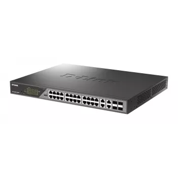 D-Link DSS-200G-28MPP switch δικτύου Managed L2 Gigabit Ethernet (10/100/1000) Power over Ethernet (PoE) 1U γκρι