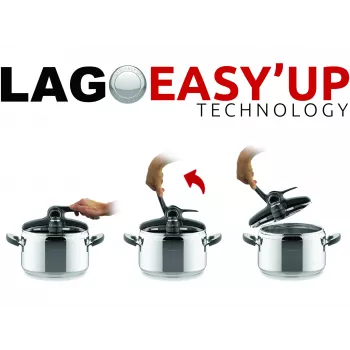 Lagostina Mia Lagoeasy'up 7 L ανοξείδωτο ατσάλι