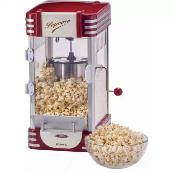 Ariete 2953 Popcorn Popper XL, συνολική χωρητικότητα 2,4 L, χωρητικότητα μπολ 700 g, 310 W, κόκκινο/λευκό, 290 x 340 x 520 mm