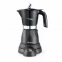 Ariete 1368 Moka Aroma, Ηλεκτρική καφετιέρα Moka, 4/6 φλιτζάνια, 480 W, Αυτόματη απενεργοποίηση, Διατηρεί τη θερμοκρασία στους 30 βαθμούς, Μαύρο