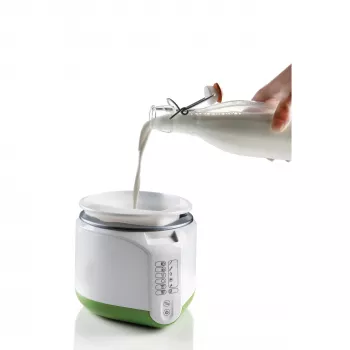 Ariete 615 B-Cheese Μηχανή για τυρί και γιαούρτι, 6 προεπιλεγμένα προγράμματα, αφαιρούμενο αντικολλητικό καλάθι, κατάλληλη για vegans και άτομα με τροφικές δυσανεξίες, εκτενές βιβλίο συνταγών, 500 W, Λευκό/Πράσινο