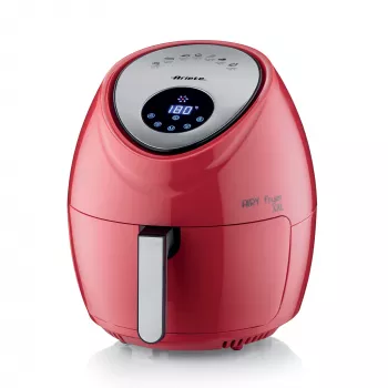 Ariete 4618 Airy Fryer XXL - Φριτέζα αέρα - Τηγανίζει 2,5 kg πατάτες - 7 λίτρα - Μαγείρεμα χωρίς λάδι και λίπος - 1800 Watt - Κόκκινο