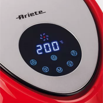 Ariete 4618 Airy Fryer XXL - Φριτέζα αέρα - Τηγανίζει 2,5 kg πατάτες - 7 λίτρα - Μαγείρεμα χωρίς λάδι και λίπος - 1800 Watt - Κόκκινο
