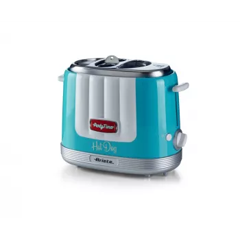 Ariete 206 Hot-Dog-Maker Party Time, 650 W, Μπλε, Τοστιέρα hot dog, Ανοιχτό μπλε, 2 τεμ., 650 W, 160 mm, 270 mm