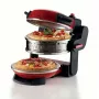 Ariete 927 Pizzeria, Διπλός φούρνος πίτσας, 2 πίτσες σε 4 λεπτά, 2300 W, 2 πυρίμαχες πέτρες, 2 θερμοστάτες, Διάμετρος 32 cm, 5 βαθμίδες ψησίματος, 2 φτυάρια ανοξείδωτου χάλυβα, Κόκκινο