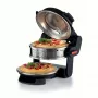 Ariete 927 Pizzeria , Διπλός φούρνος πίτσας, 2 πίτσες σε 4 λεπτά, 2300 W, 2 πυρίμαχες πέτρες, 2 θερμοστάτες, Διάμετρος 32 cm, 5 βαθμίδες ψησίματος, 2 φτυάρια πίτσας ανοξείδωτου χάλυβα, Κόκκινο