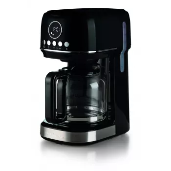Ariete 1396 Moderna Καφετιέρα φίλτρου, American Coffee, χωρητικότητα 15 φλιτζανιών, Θερμαντική πλάκα, Οθόνη LCD, αφαιρούμενα και πλενόμενα φίλτρα, Μαύρο