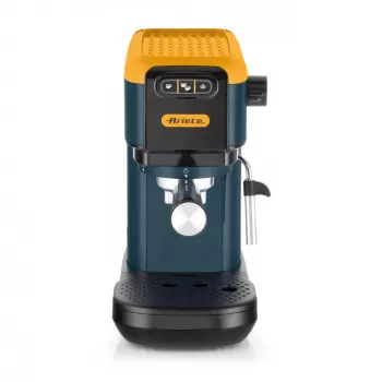 Ariete 1399 μηχανή espresso, για σκόνη και κάψουλες ESE, 1300 W, χωρητικότητα 1,1 l, πίεση 15 bar, φίλτρα για 1, 2 φλιτζάνια και κάψουλες ESE, cappuccino, κίτρινο