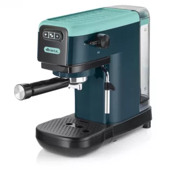 Ariete 1399 μηχανή espresso, για σκόνη και κάψουλες ESE, 1300 W, χωρητικότητα 1,1 l, πίεση 15 bar, φίλτρα για 1, 2 φλιτζάνια και κάψουλες ESE, cappuccino, πράσινο