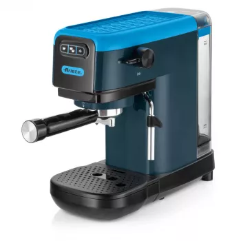 Ariete 1399 μηχανή espresso, για καφέ σε σκόνη και κάψουλες ESE, 1300 W, χωρητικότητα 1,1 l, πίεση 15 bar, φίλτρο για 1, 2 φλιτζάνια και κάψουλες ESE, cappuccino, μπλε