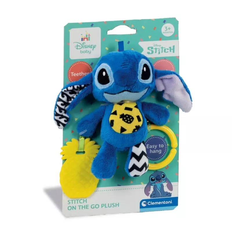 Clementoni Disney Baby Stitch Soft Rattle βρεφικό κρεμαστό παιχνίδι