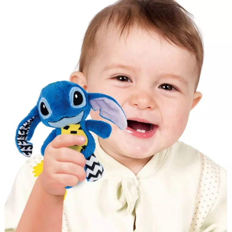 Clementoni Disney Baby Stitch Soft Rattle βρεφικό κρεμαστό παιχνίδι