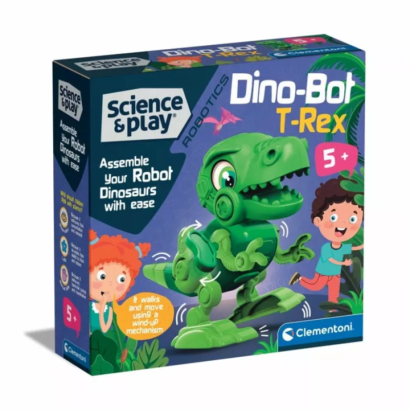 Clementoni Science & Play Dino Bot T-Rex Junior, Ρομπότ-δεινόσαυρος, 5 ετών