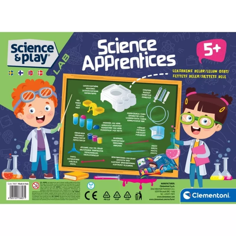 Clementoni Science & Play Science Apprentices, Κουτί πειραμάτων, Διάφορα, 5 έτη