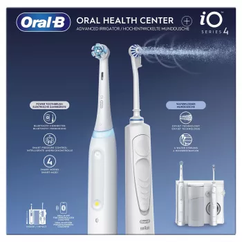 Oral-B iO4 & OxyJet Κέντρο στοματικής φροντίδας, λευκό