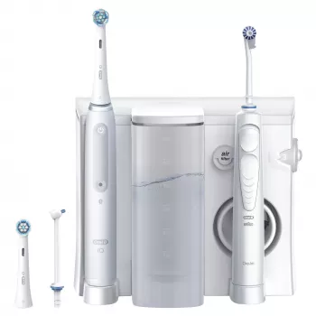 Oral-B iO4 & OxyJet Κέντρο στοματικής φροντίδας, λευκό