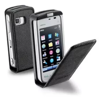 Cellularline FLAP ESSENTIAL Θήκη κινητού Flip-Case Μαύρο
