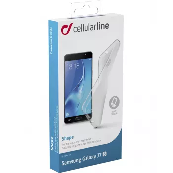 Cellularline Shape - Galaxy J7 (2016), Θήκη, Samsung, Galaxy J7, 14 cm (5.5 ίντσες), Διαφανές