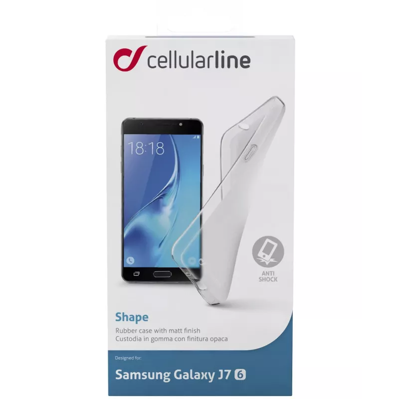Cellularline Shape - Galaxy J7 (2016), Θήκη, Samsung, Galaxy J7, 14 cm (5.5 ίντσες), Διαφανές