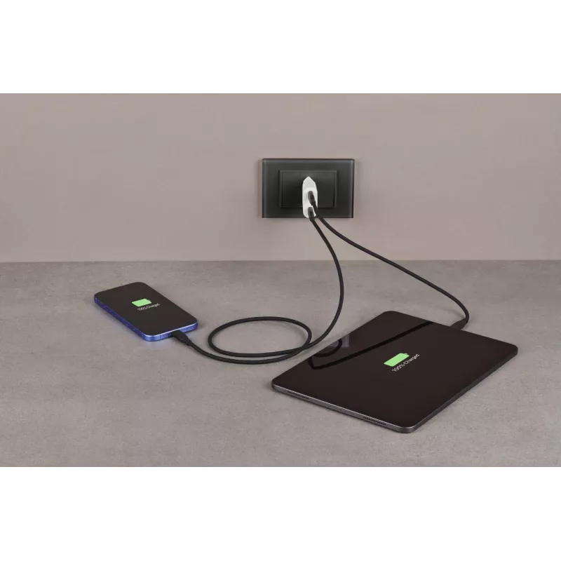 Cellularline GAN Φορτιστής τοίχου 2xUSB-C 30W PD 2xUSB-C 30W PD με τεχνολογία GaN