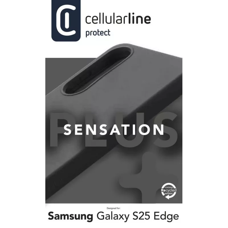 Cellularline Sensation+ - Galaxy S25 Edge Θήκη σιλικόνης Soft-Touch