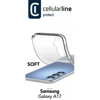 Cellularline Soft - Galaxy A17 Μαλακή θήκη από καουτσούκ, θήκη, Samsung, Galaxy A17, 17 cm (6,7 ίντσες), Διαφανές