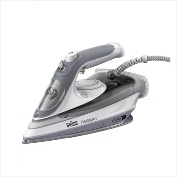Braun TexStyle 5 SI5078GY Σίδερο ατμού Πλάκα σιδερώματος EloxalPlus 2800 W Γκρι, Λευκό