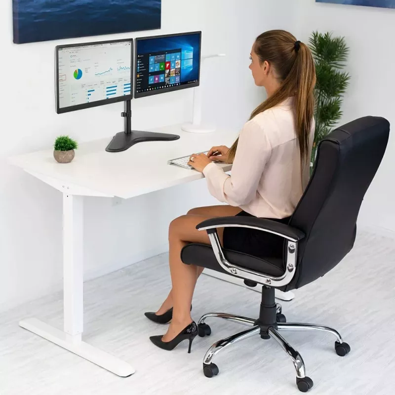 Techly ICA-LCD 2524 Βάση οθόνης / βάση 81,3 cm (32 ίντσες) Τραπέζι Μαύρο