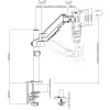 Techly ICA-LCD 515B Βάση οθόνης / βάση 81,3 cm (32 ίντσες) Γραφείο Μαύρο