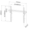 Techly ICA-PLB-133LTY 165.1 cm (65 ίντσες) Μαύρο