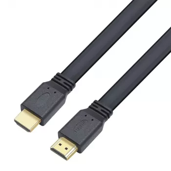 Techly HDMI 2.0 επίπεδο καλώδιο High Speed με Ethernet A/A M/M 1m
