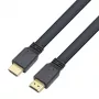 Techly HDMI 2.0 επίπεδο καλώδιο High Speed με Ethernet A/A M/M 1m