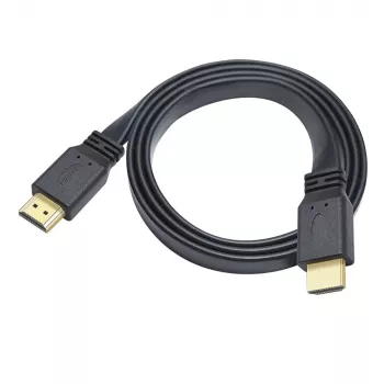 Techly HDMI 2.0 επίπεδο καλώδιο High Speed με Ethernet A/A M/M 1m