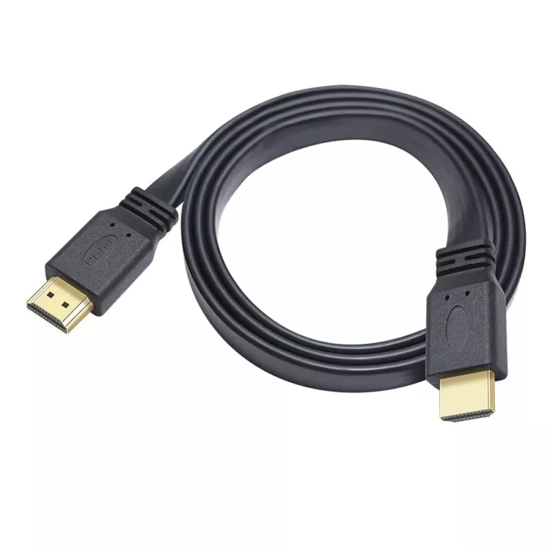Techly HDMI 2.0 επίπεδο καλώδιο High Speed με Ethernet A/A M/M 1m