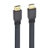 Techly HDMI 2.0 επίπεδο καλώδιο High Speed με Ethernet A/A M/M 1m